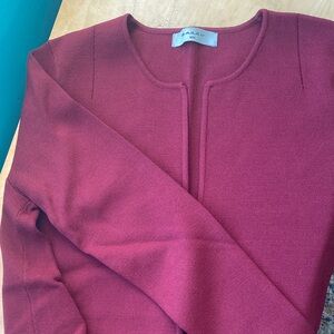 Brian Bailey Burgundy Knit Cardigan